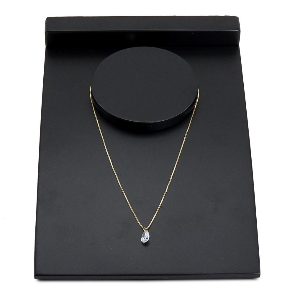 Busto Expositor Pequeno para Gargantilhas - 22,5 cm. Preto