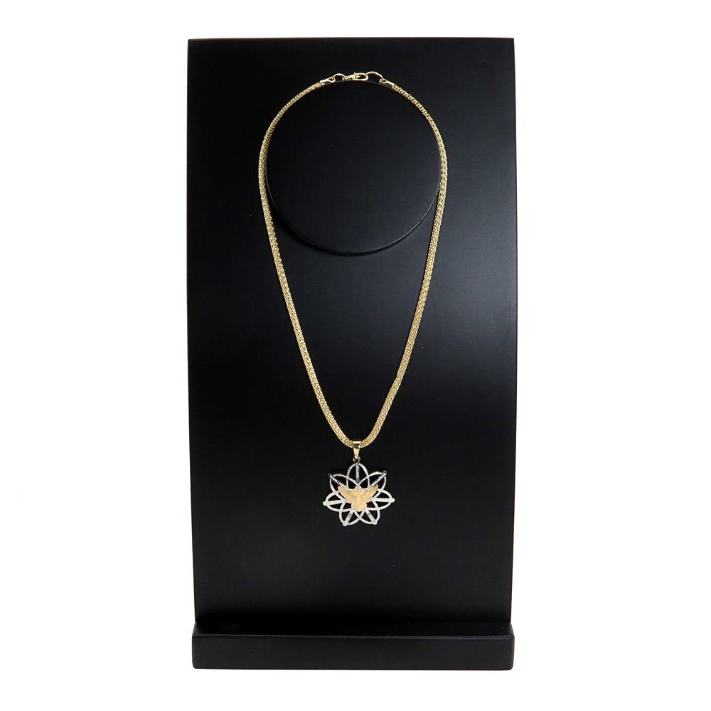 Busto Expositor Médio para Gargantilhas - 30 cm. Preto