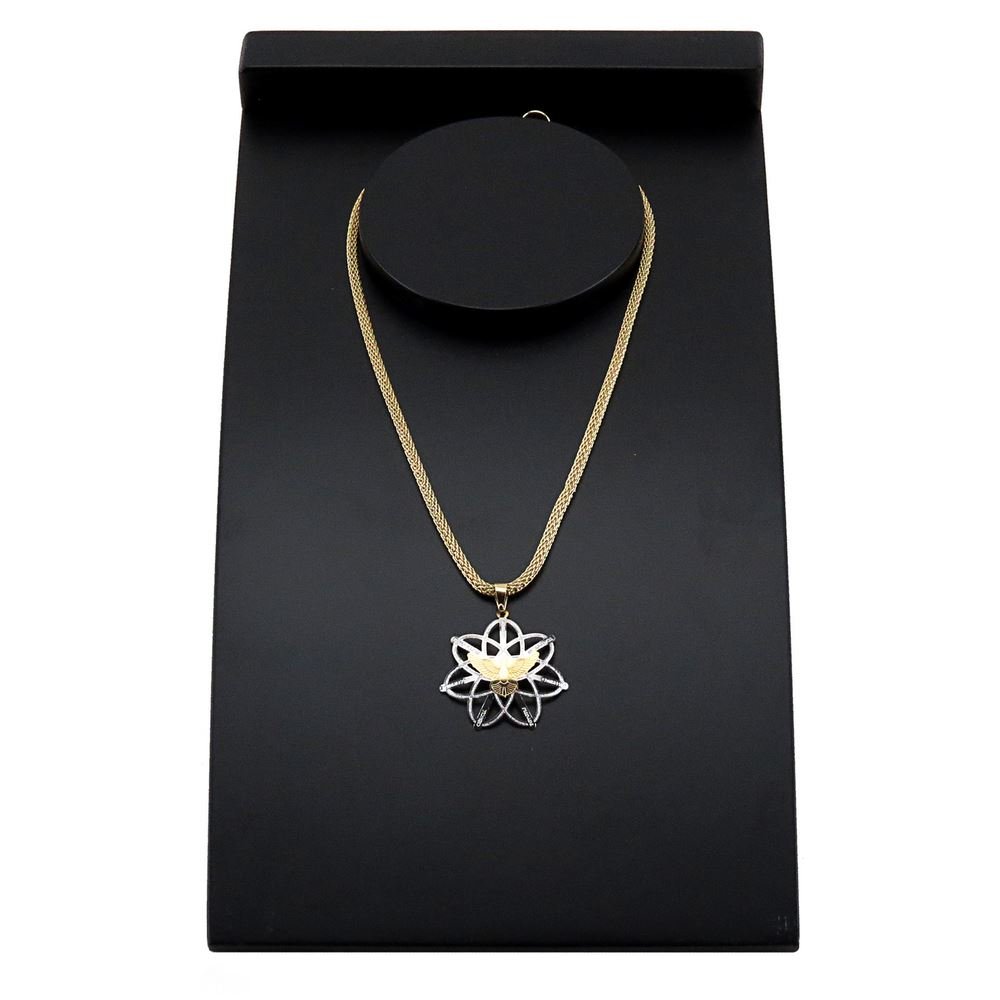 Busto Expositor Médio para Gargantilhas - 30 cm. Preto