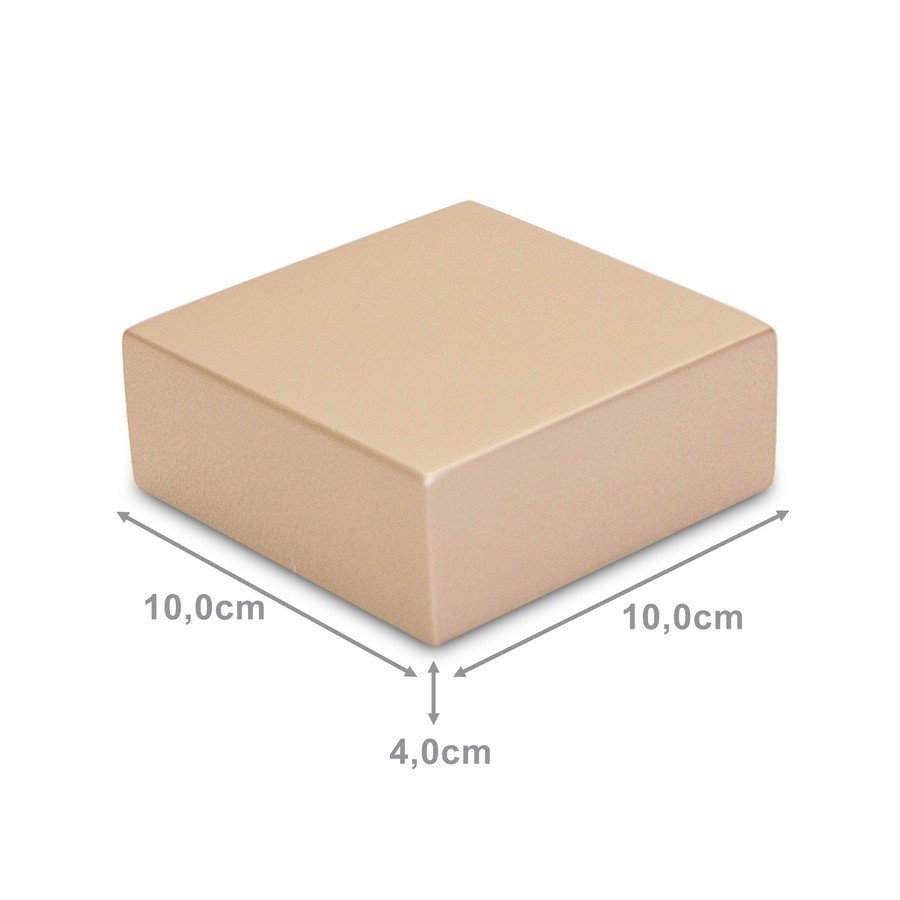 Base Cubo Amadeirada 4x10x10 Champagne