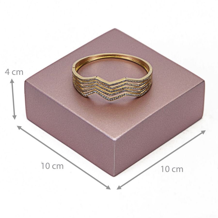 Base Cubo Amadeirada 4x10x10 Rosa Make