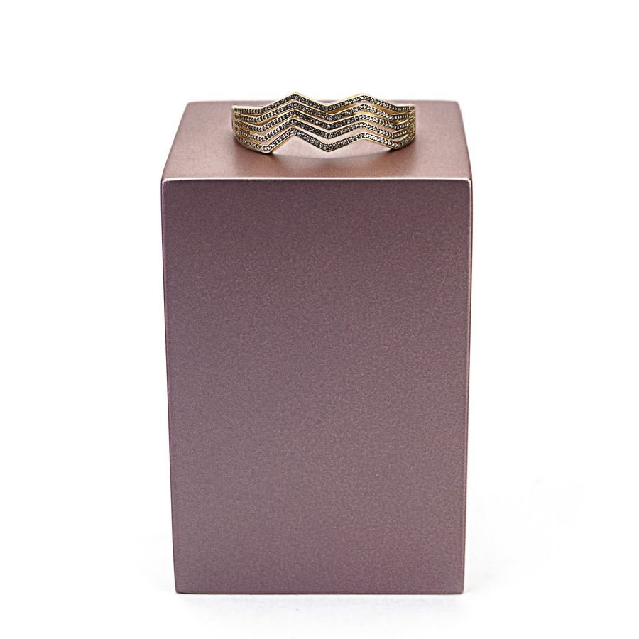 Base Cubo Amadeirada 15x10x10 Rosa Make