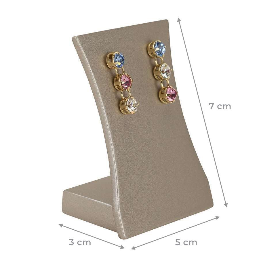 Expositor Pequeno Amadeirado para Brinco Champagne