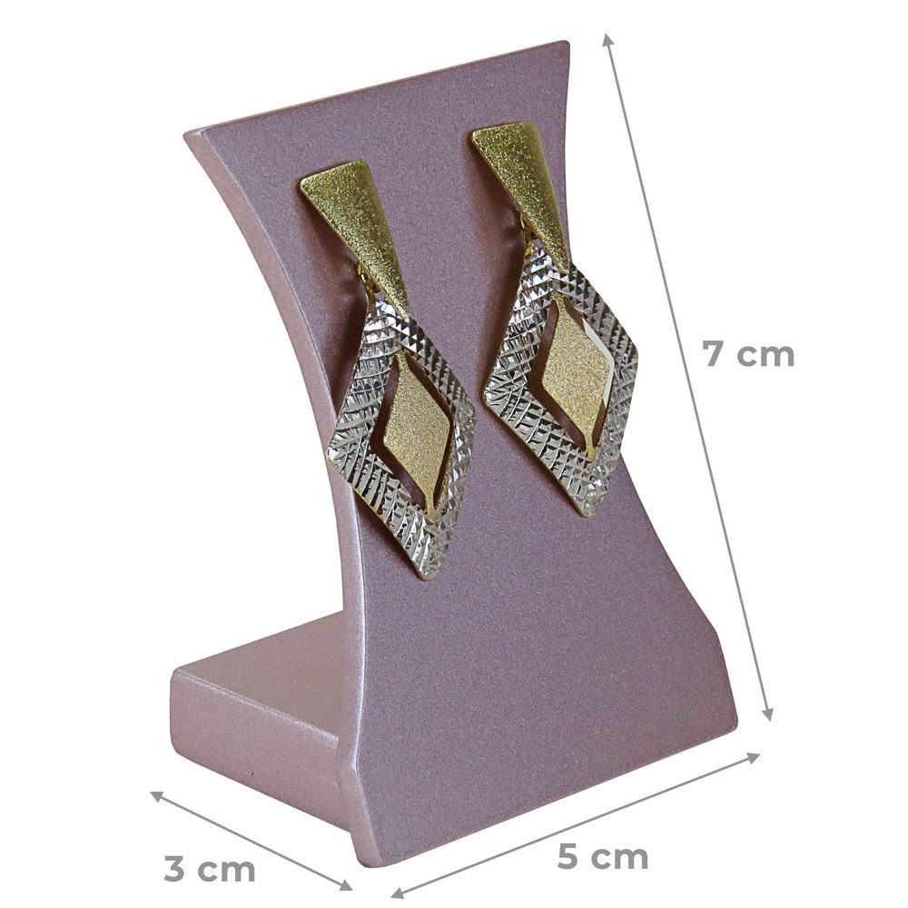 Expositor Pequeno Amadeirado para Brinco Rosa Make