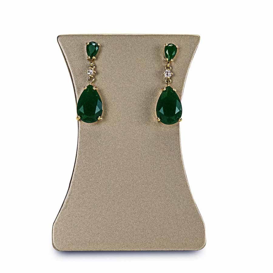 Expositor Médio Amadeirado para Brincos Champagne