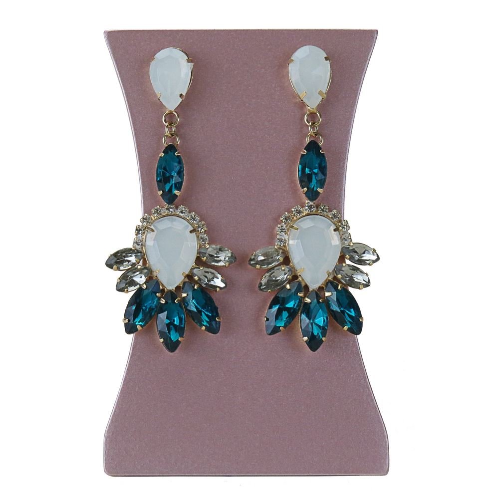 Expositor Grande Amadeirado para Brincos - 7x11x3,4 cm. Rosa Make