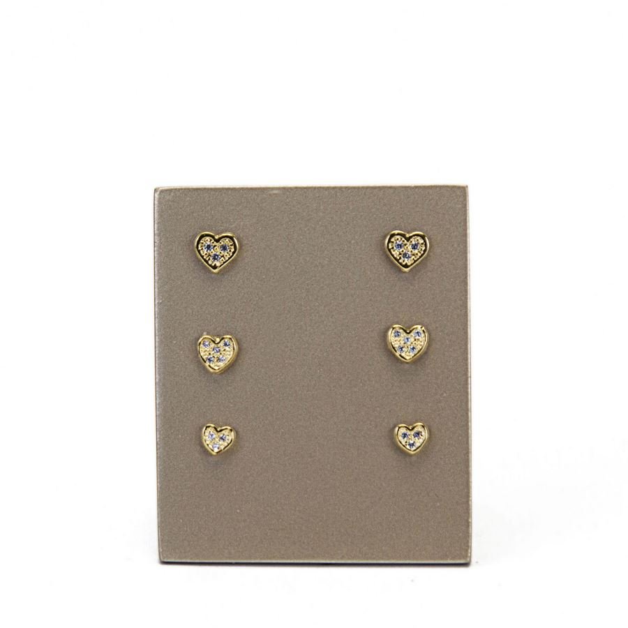 Expositor Pequeno para Trios de Brincos - 3,5x5x6 cm. Champagne