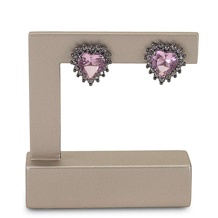 Expositor Pequeno Vazado para Brincos - 6x7 cm. Champagne