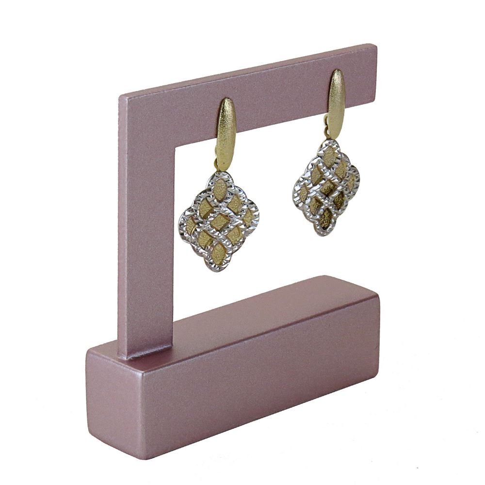 Expositor Pequeno Vazado para Brincos - 6x7 cm. Rosa Make