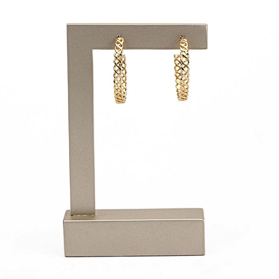 Expositor Grande Vazado para Brincos - 6x11 cm. Champagne