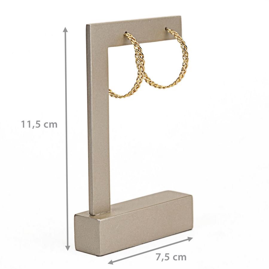 Expositor Grande Vazado para Brincos - 6x11 cm. Champagne