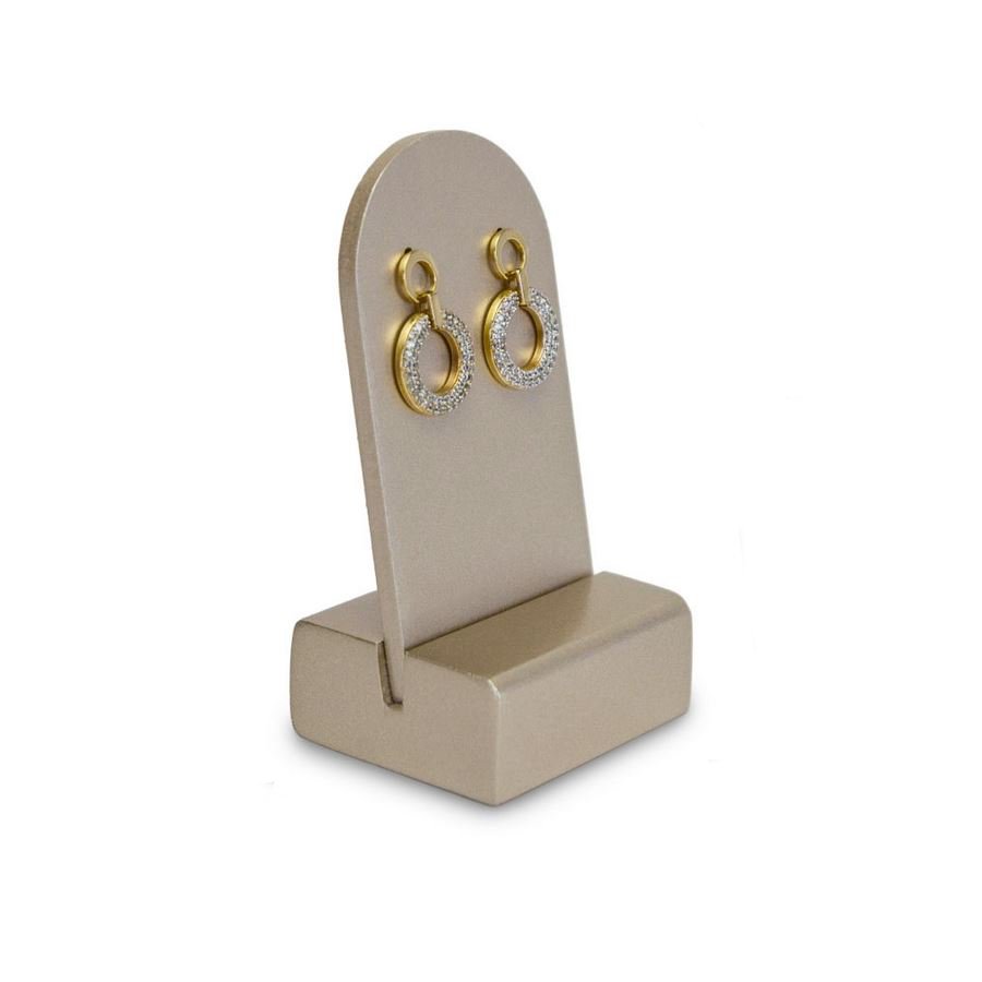 Expositor Amadeirado Brinco Redondo P 7x4x3,5 Champagne
