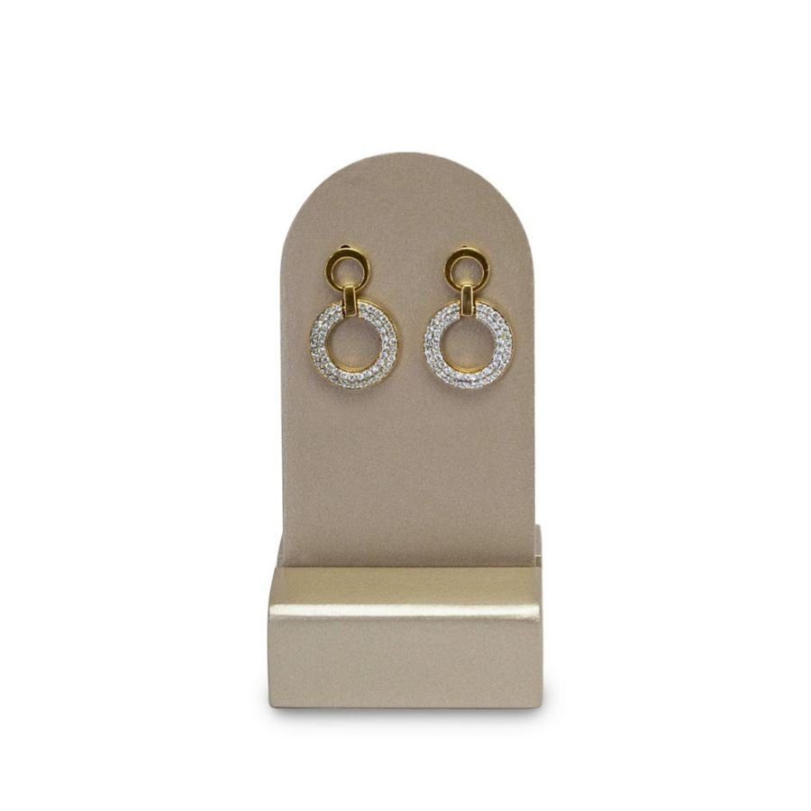 Expositor Amadeirado Brinco Redondo P 7x4x3,5 Champagne