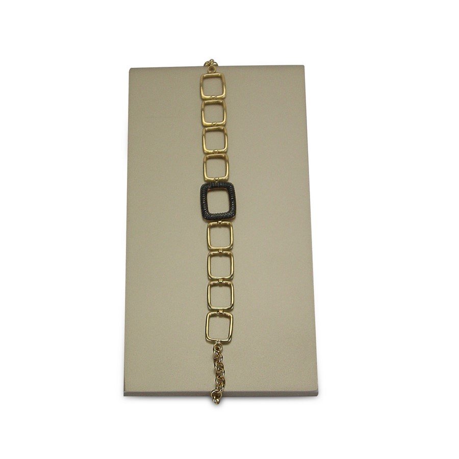 Expositor Grande Inclinado para Pulseiras - 10x20x5 cm. Champagne
