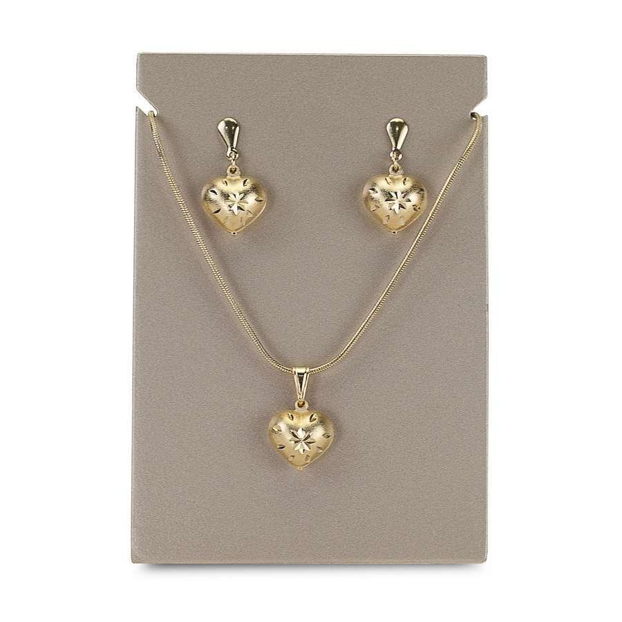 Expositor para Brincos e Gargantilhas - 7x10x4,2 cm. Champagne