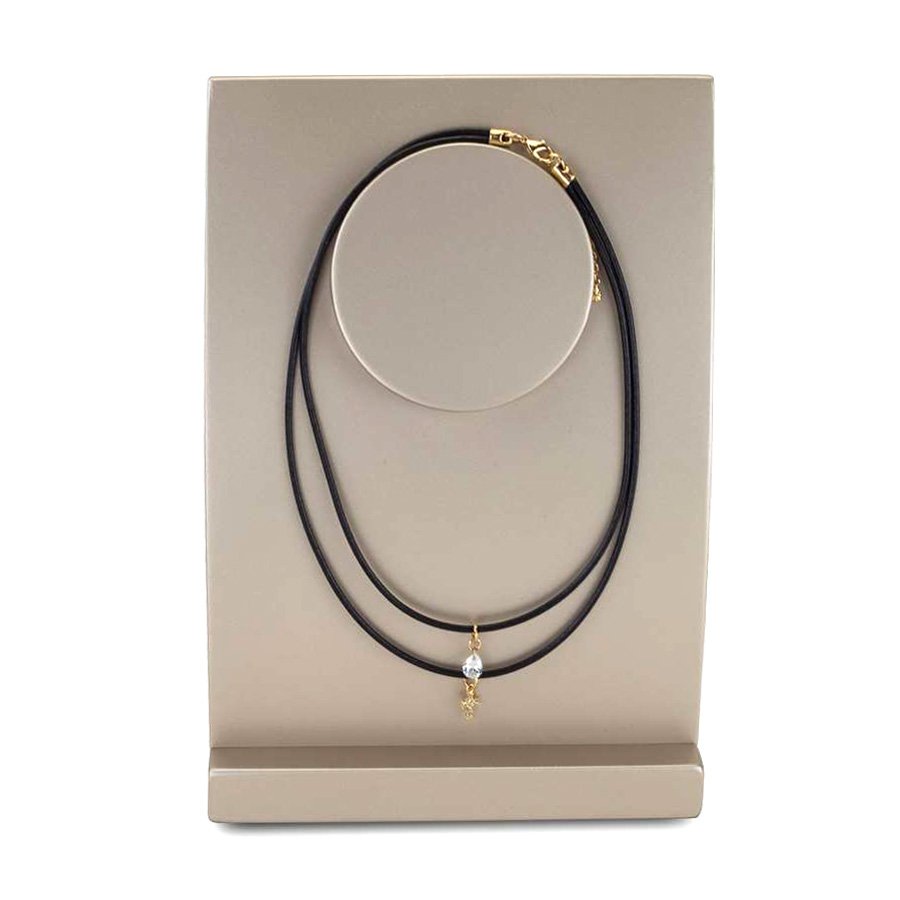 Busto Expositor Pequeno Curvado - 8,5x15,5x23 cm. Champagne