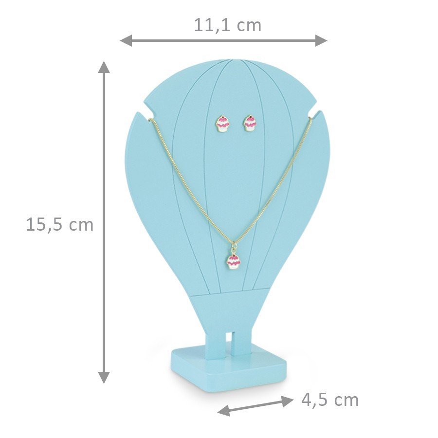 Expositor Balão 11,10x15,5cm Sortido Azul Pastel