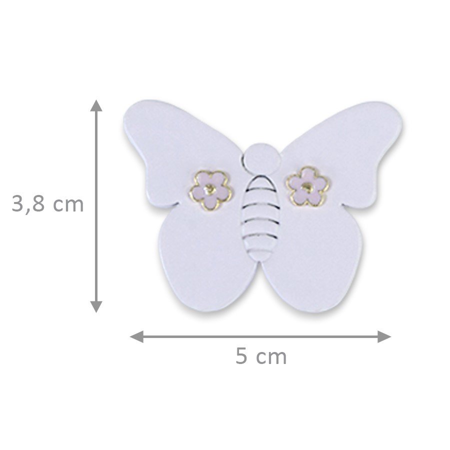 Expositor Borboleta com imã 3,8x5 cm Sortido Lilás