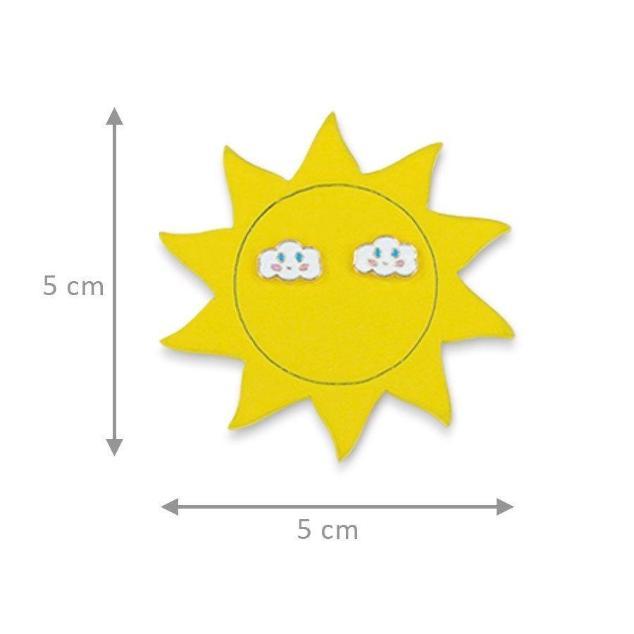 Expositor Sol com imã 5x5 cm Sortido Amarelo