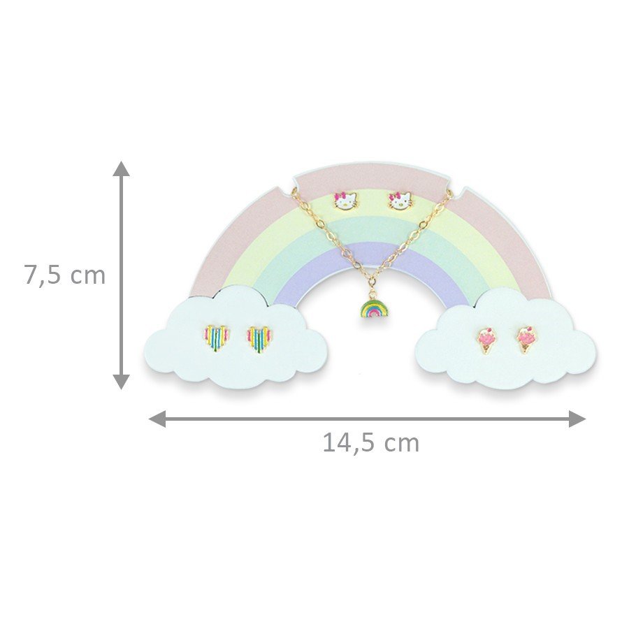 Expositor Arco-íris com imã 7,5x14,5 cm Sortido Branco