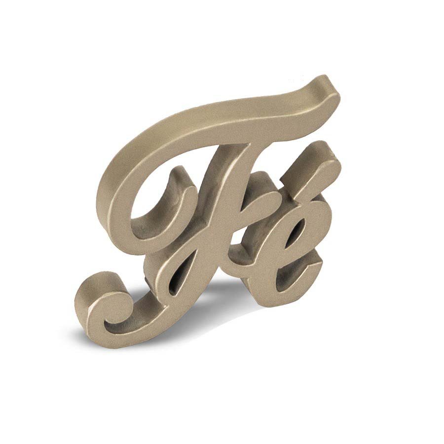 Expositor Decorativo para Vitrine - 7x6 cm. Champagne