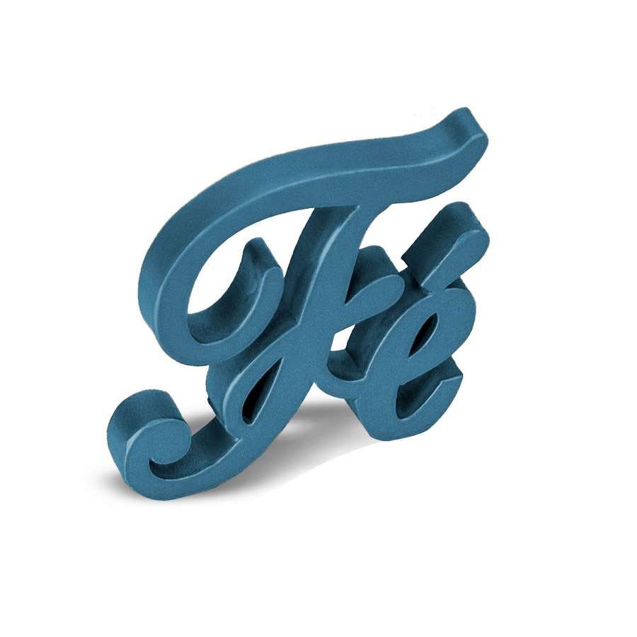 Expositor Decorativo para Vitrine - 7x6 cm. Azul Perolado