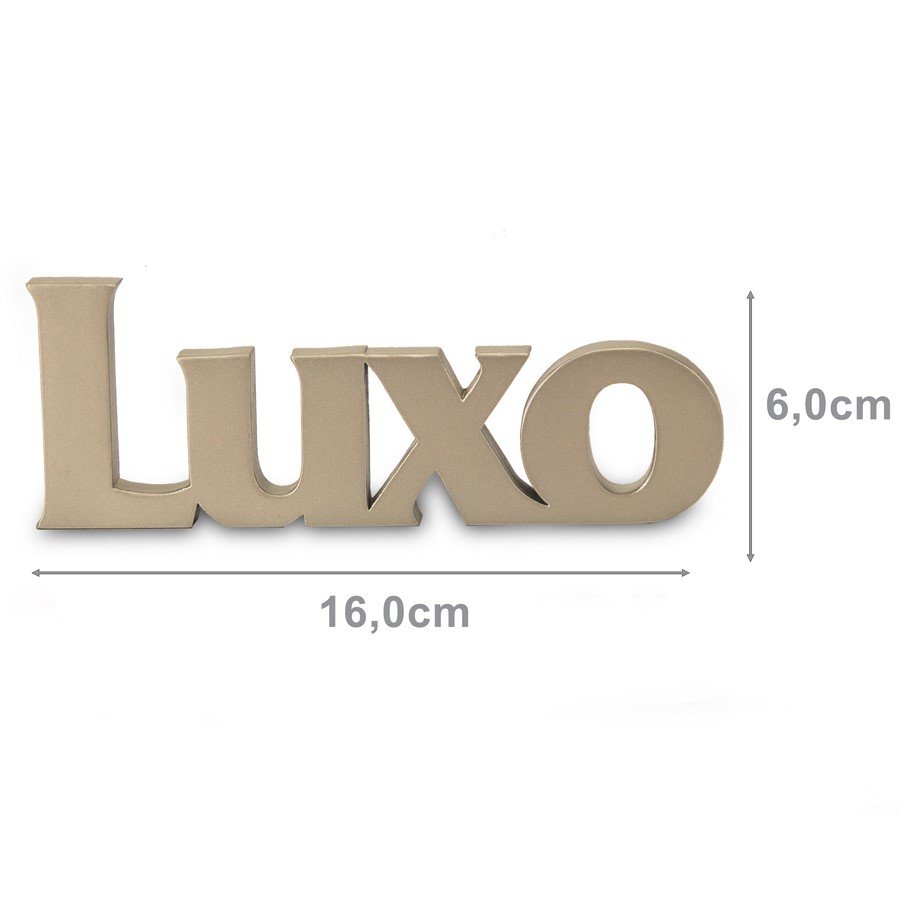 Expositor Decorativo para Vitrine - 16x6 cm. Champagne