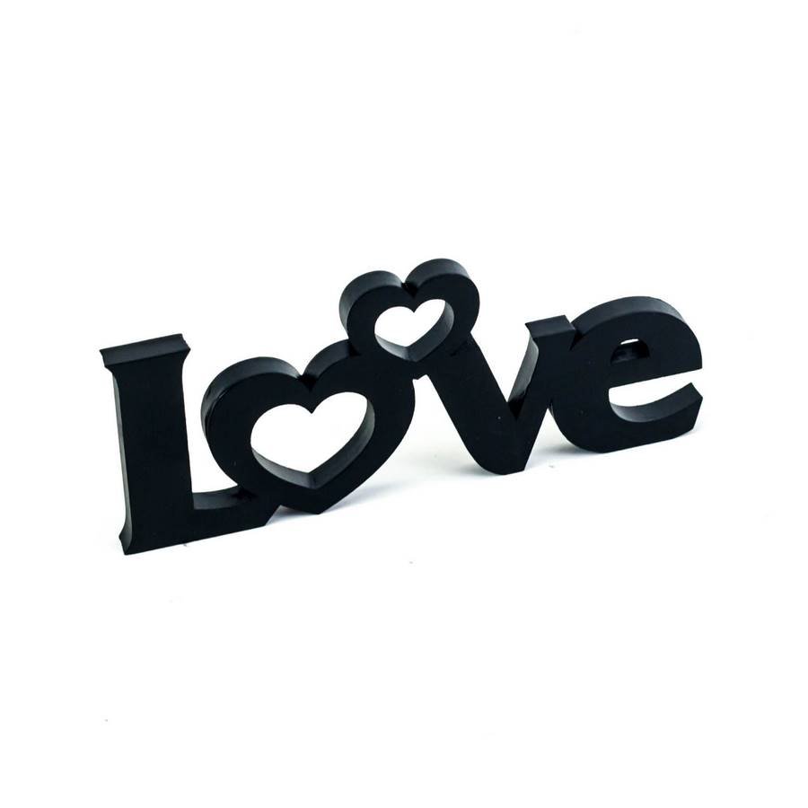 Expositor Decorativo para Vitrine - 15,5x6,5x1 cm. Preto