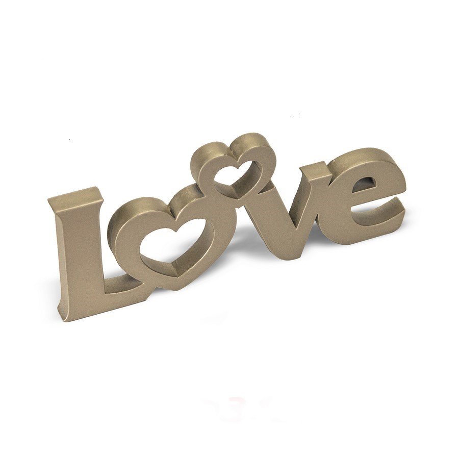 Expositor Decorativo para Vitrine - 15,5x6,5x1 cm. Champagne