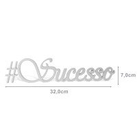 Expositor Decorativo para Vitrine - 32x7 cm. Branco