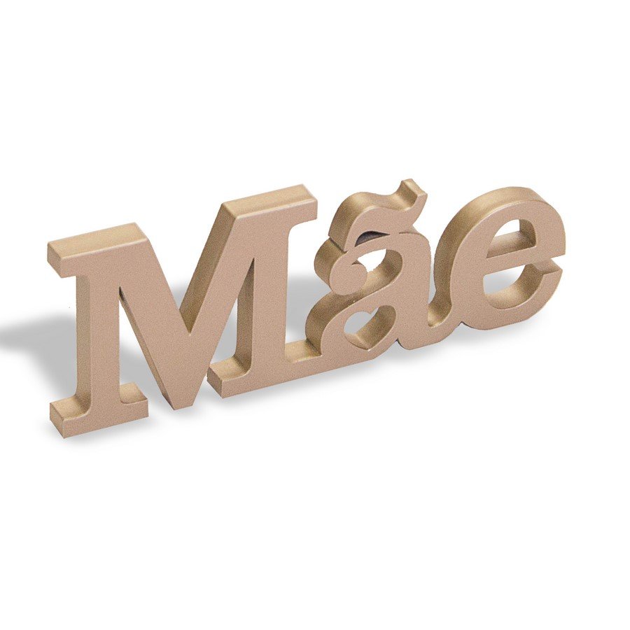 Expositor Decorativo para Vitrine - 17,5x17,5x2 cm. Champagne