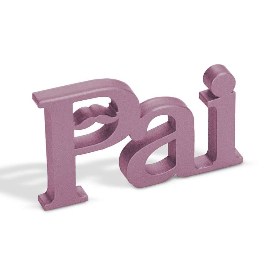 Expositor Decorativo para Vitrine - 17,5x17,5x2 cm. Rosa Make