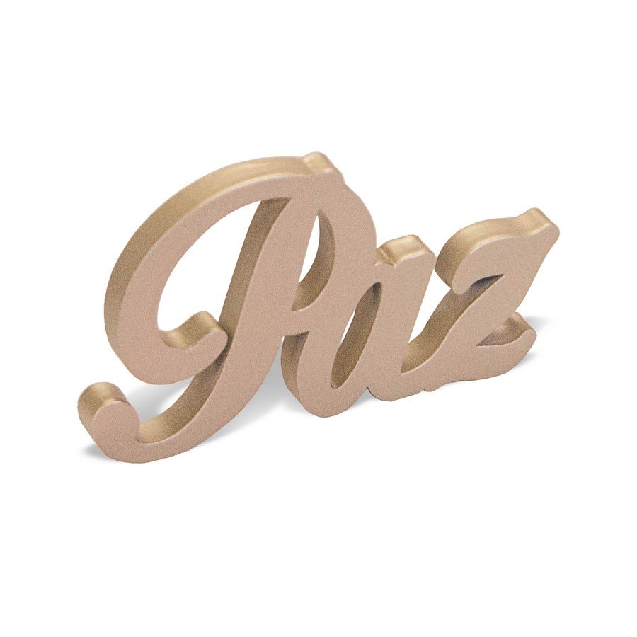 Expositor Decorativo para Vitrine - 17,5x17,5x2 cm. Champagne