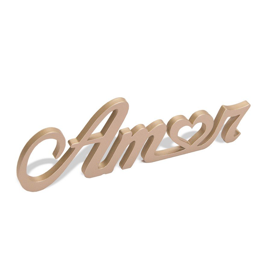 Expositor Decorativo para Vitrine - 17,5x17,5x2 cm. Champagne