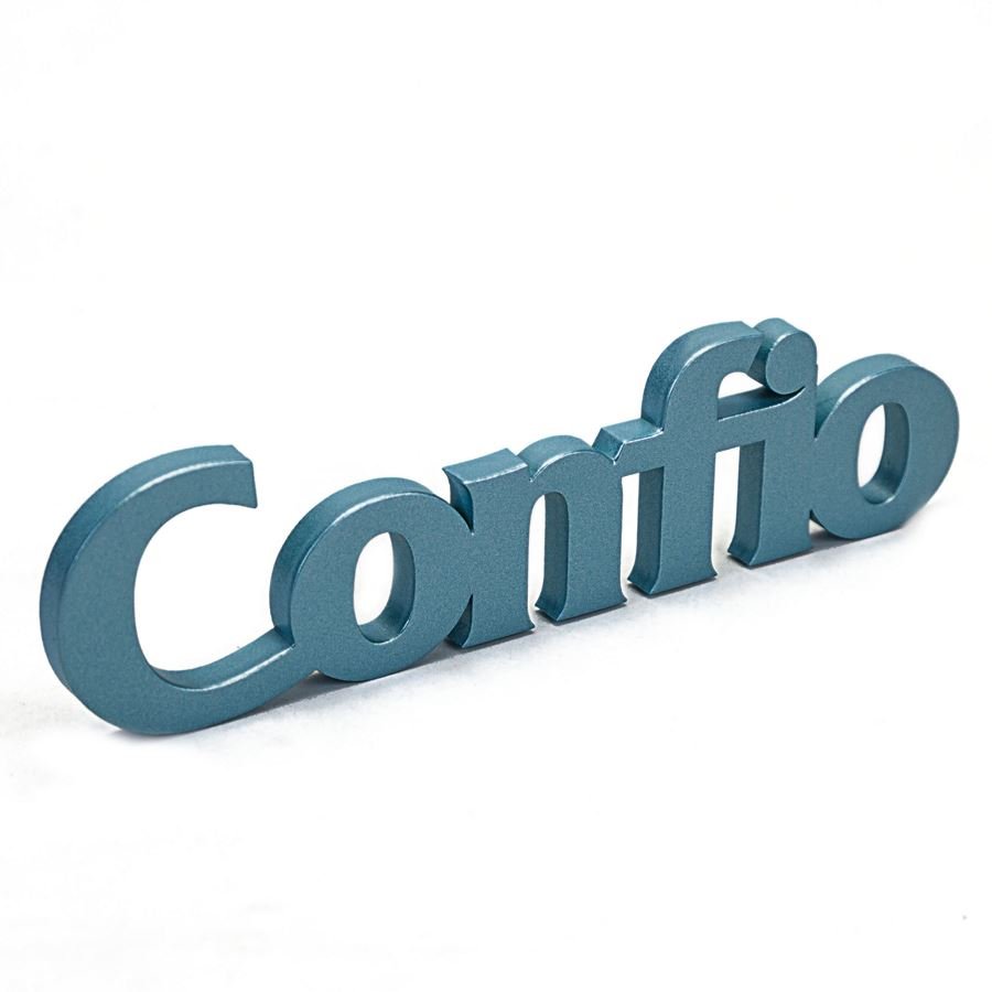 Expositor Decorativo para Vitrine - 17,5x17,5x2 cm. Azul Perolado