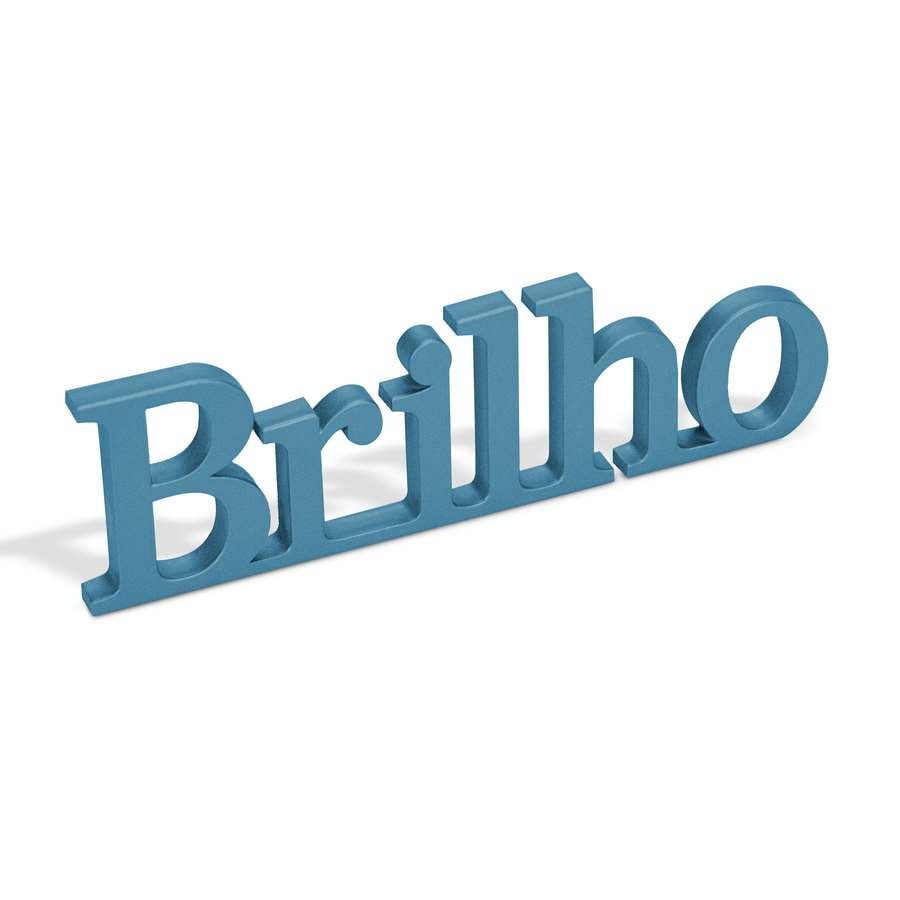 Expositor Decorativo para Vitrine - 17,5x17,5x2 cm. Azul Perolado