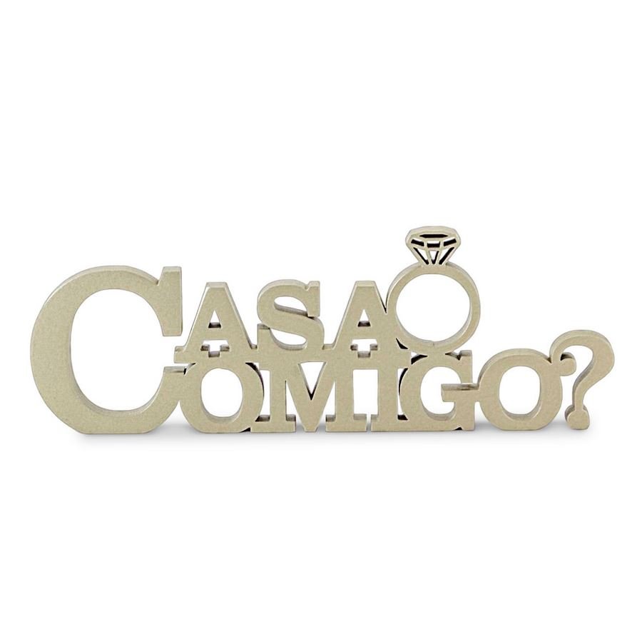 Expositor Amadeirado CASA COMIGO Champagne
