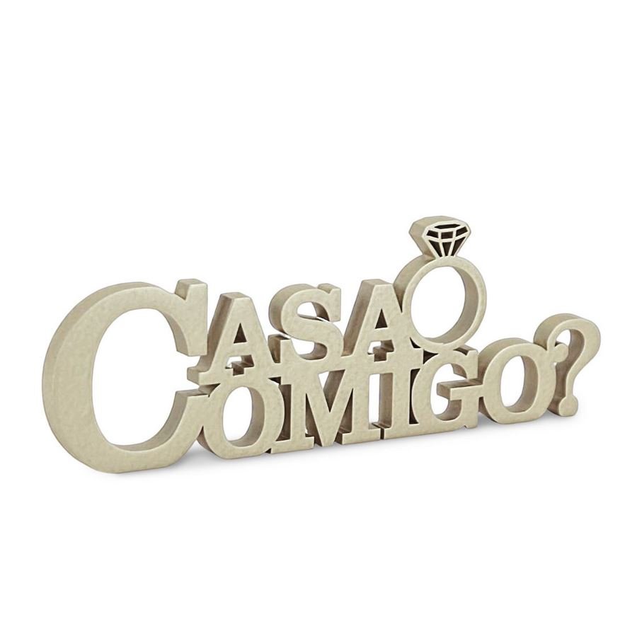 Expositor Amadeirado CASA COMIGO Champagne