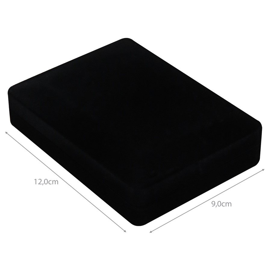 Estojo Para Conjunto - Anel, Brincos e Gargantilha Preto