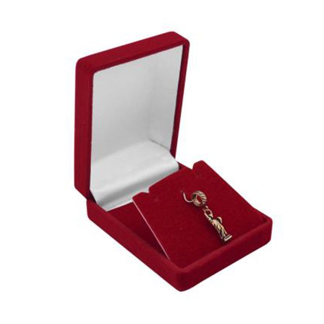 Estojo Porta Joias Para Gargantilha e Pingente Vermelho