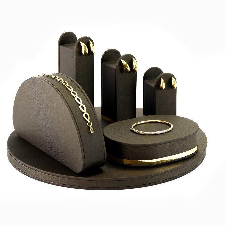 Vitrine Sinfonia Dunny Coffe - Dourado Metalizado