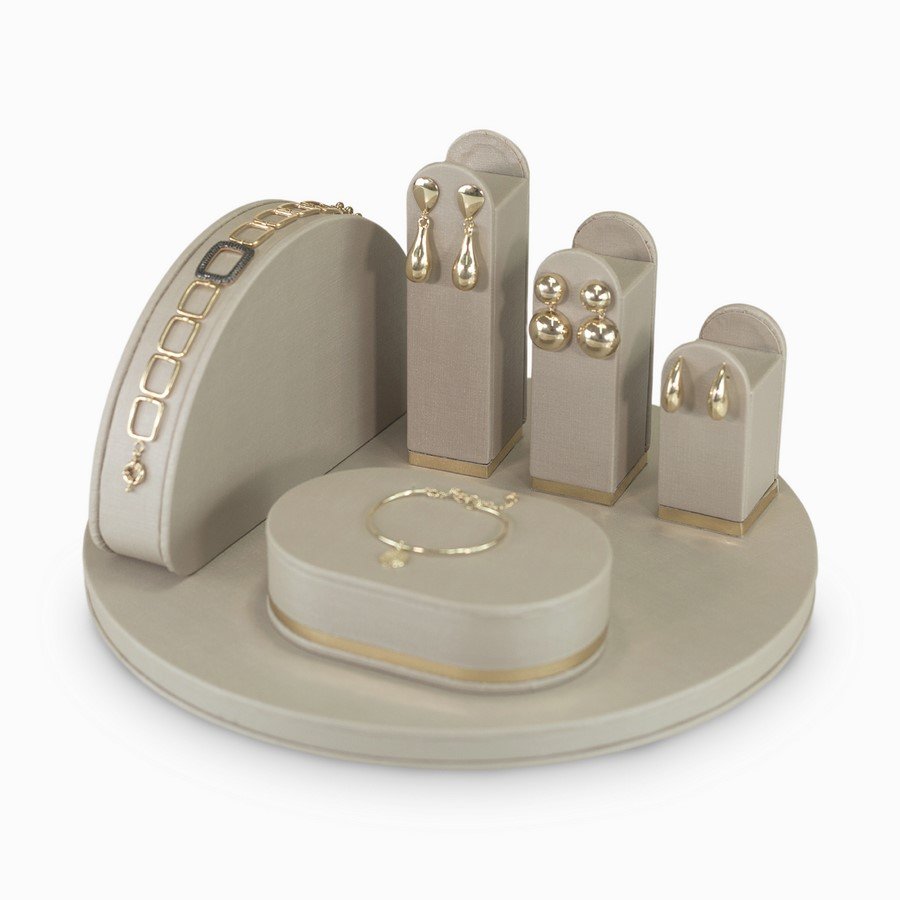 Vitrine Sinfonia Dunny Champagne - Dourado Metalizado