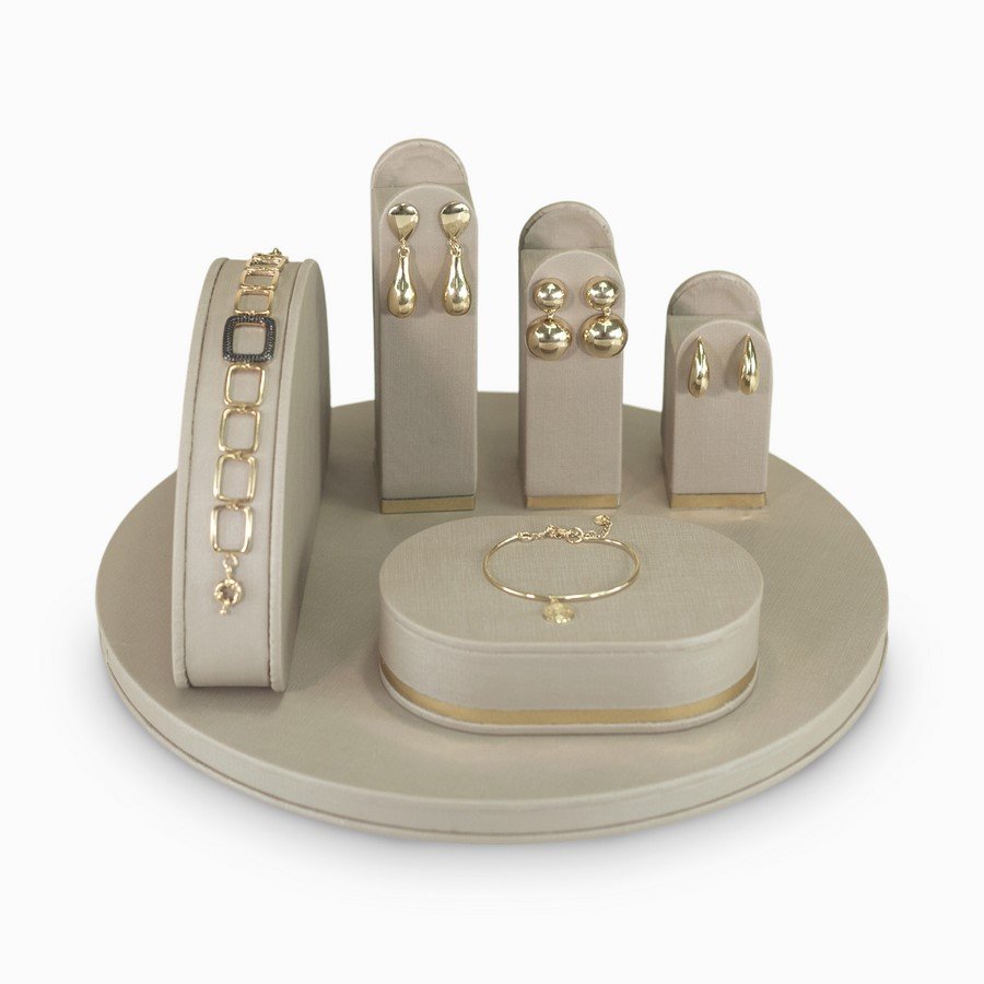 Vitrine Sinfonia Dunny Champagne - Dourado Metalizado