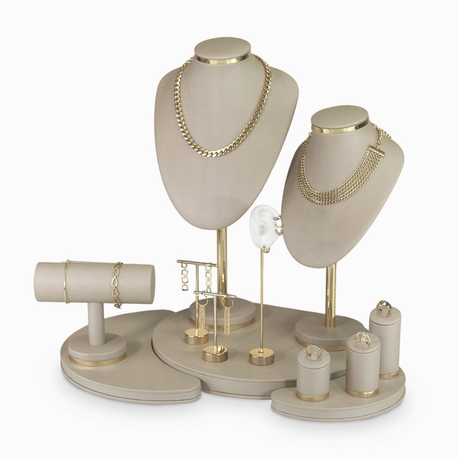 Vitrine Melodia Dunny Champagne - Dourado Metalizado