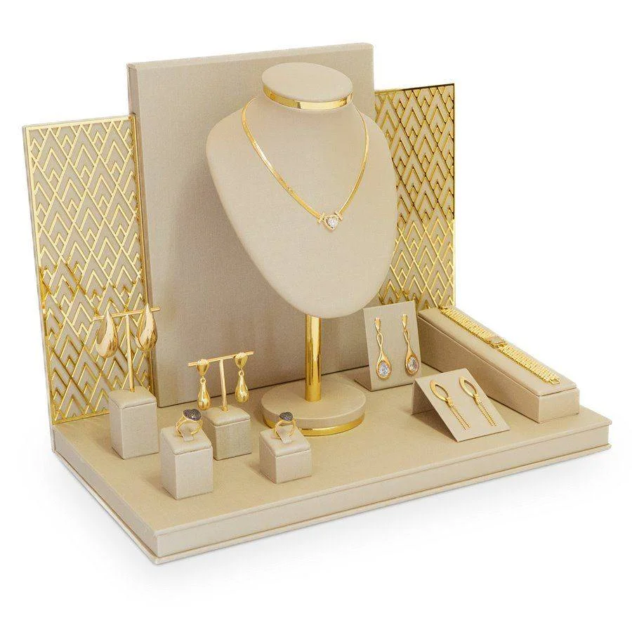 Vitrine Allure Dunny Champagne - Dourado Metalizado