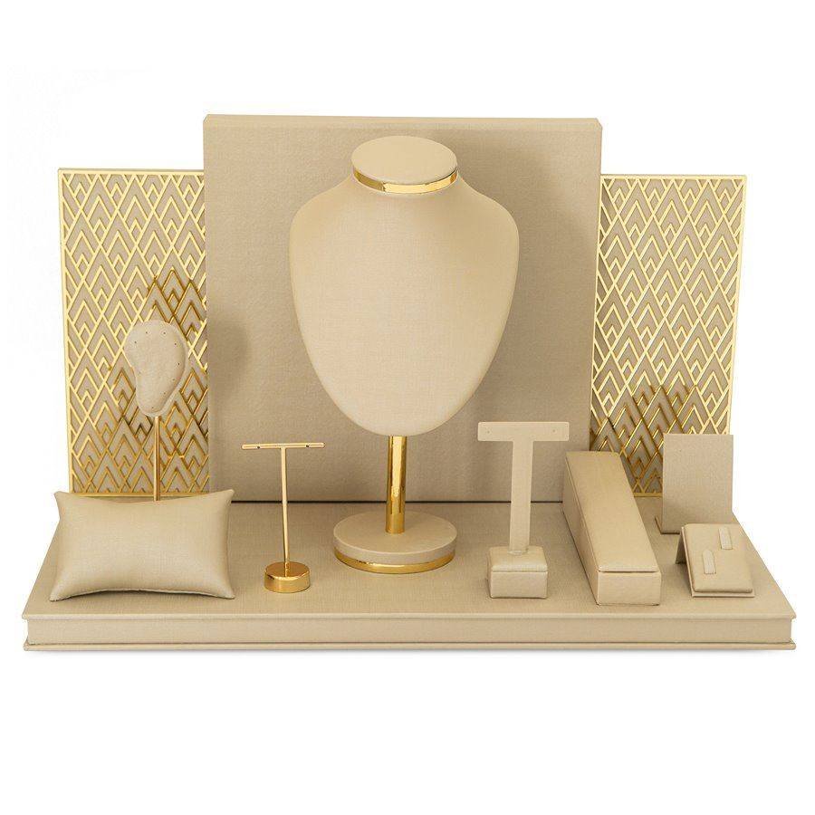 Vitrine Luminne Dunny Champagne - Dourado Metalizado