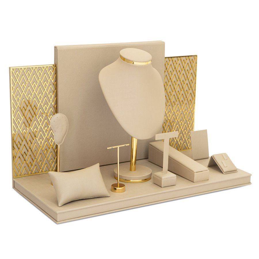 Vitrine Luminne Dunny Champagne - Dourado Metalizado