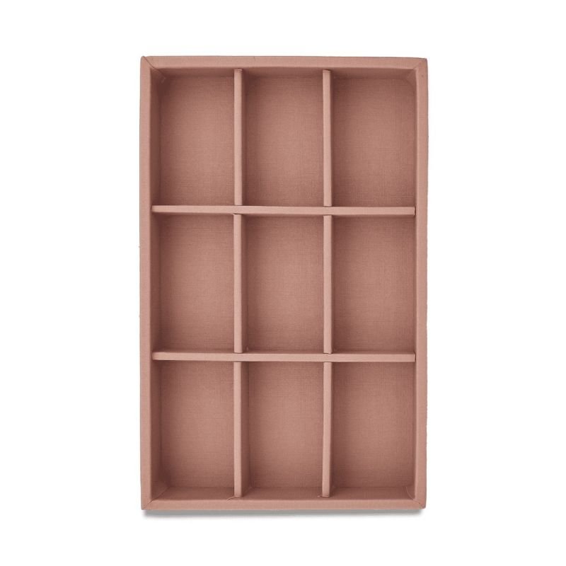 Bolsa para Bandejas de Jóias - 18x28,5x3,3 cm. Bolsa Reptil Rosê Metalizado - Bandeja Dunny Rosa Cha