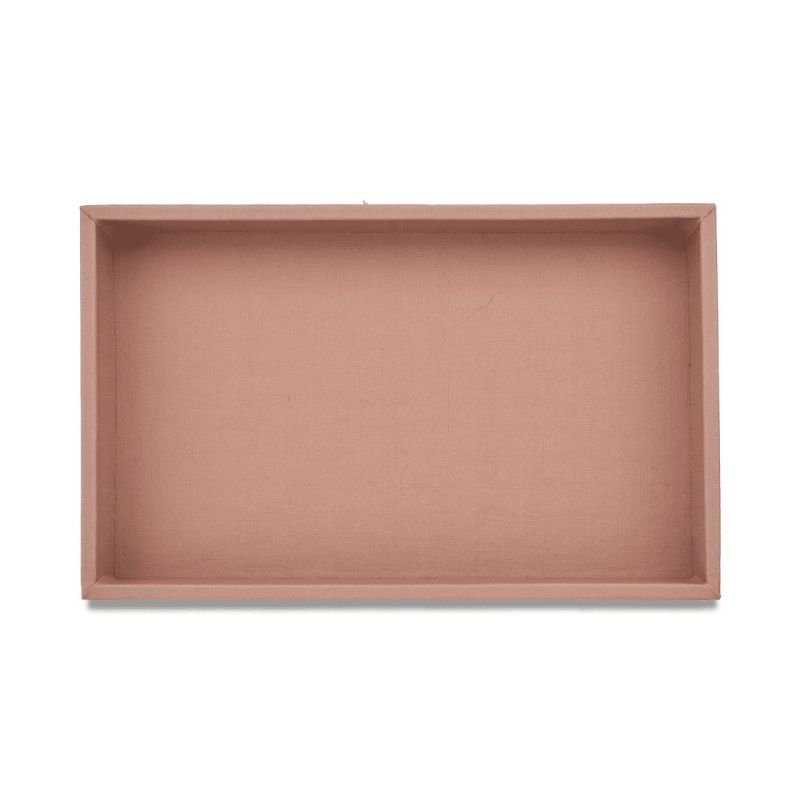 Bolsa para Bandejas de Jóias - 18x28,5x3,3 cm. Bolsa Reptil Rosê Metalizado - Bandeja Dunny Rosa Cha