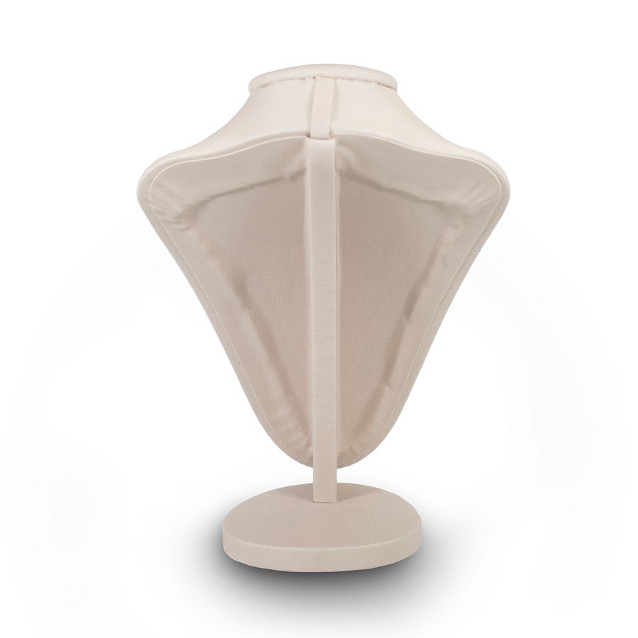 Busto Expositor Pequeno para Gargantilhas - 16x14x21 cm. Dunny Off White